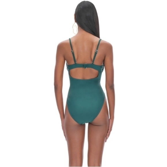 Andrea Iyamah NWT Swimsuit Tiaca One Piece Swimsuit Convertible Neckline Cutouts - Picture 4 of 8